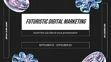 Futuristic Digital Marketing Google Slides PowerPoint Templates