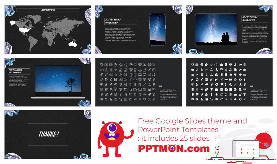 Futuristic Digital Marketing Google Slides PowerPoint Templates