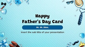 Happy Father's Day Card Free Google Slides PowerPoint Template
