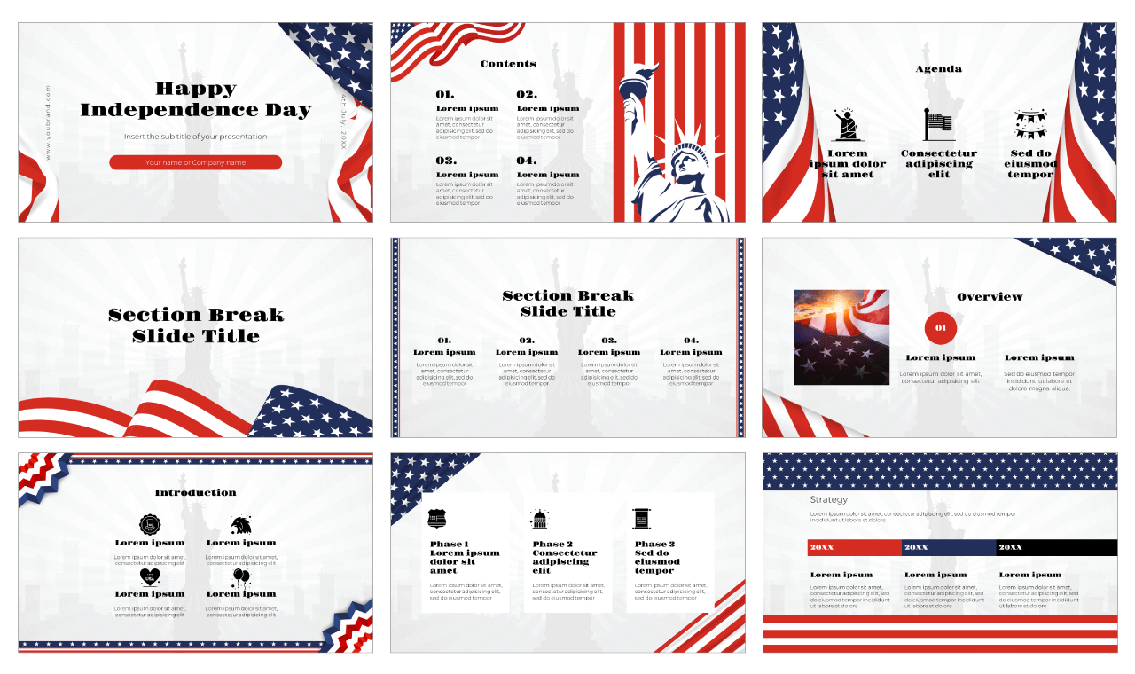 Independence Day Free Google Slides Themes PowerPoint Templates