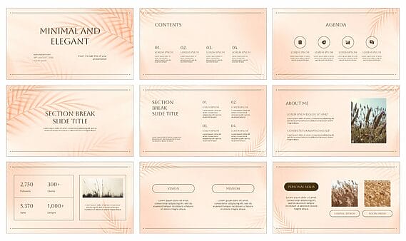Minimal and Elegant Google Slides Themes PowerPoint Templates