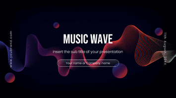Music Wave Free Google Slides Theme and PowerPoint Templates