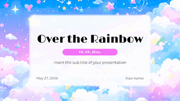 Over the Rainbow Google Slides Themes PowerPoint Templates