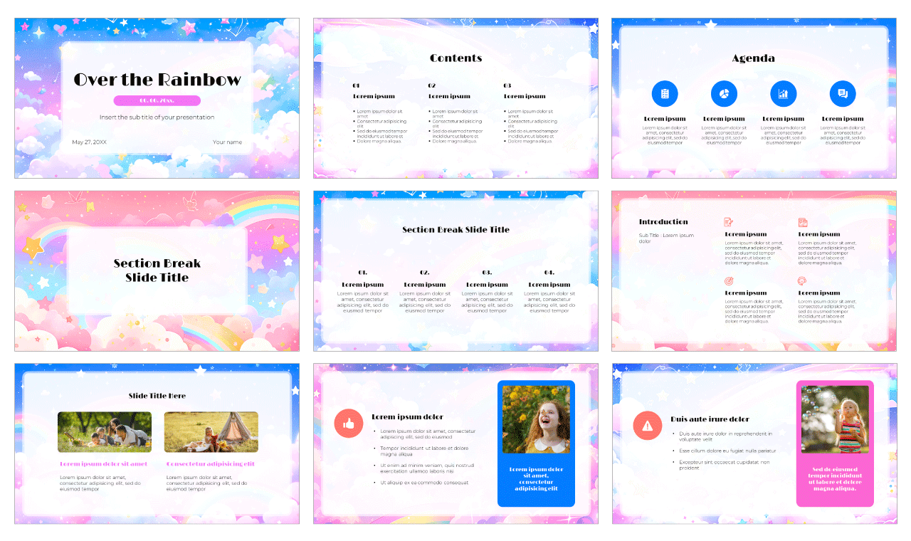 Rainbow Free Google Slides Themes PowerPoint Templates