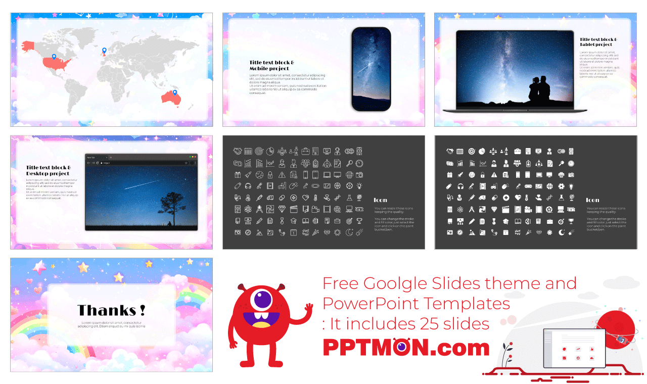 Rainbow Presentation Google Slides Themes PowerPoint Templates