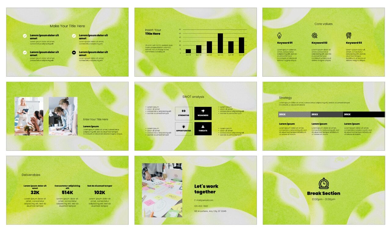Simple Meeting Free Google Slides Themes PowerPoint Templates