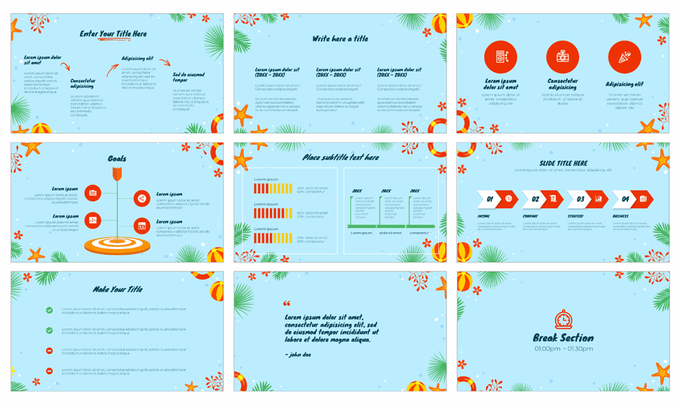 Summer Big Sale Free Google Slides Theme PowerPoint Template