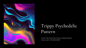 Trippy Psychedelic Pattern Google Slides PowerPoint Templates