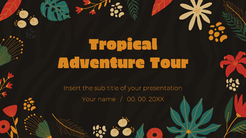 Tropical Adventure Tour Free Google Slides PowerPoint Templates