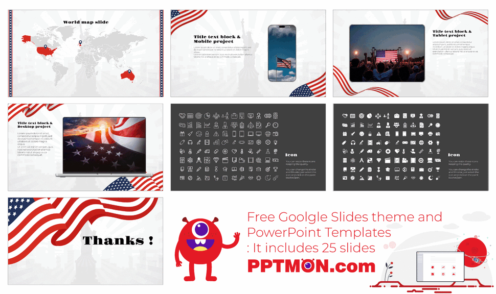 Happy Independence Day Google Slides Themes PPT Templates