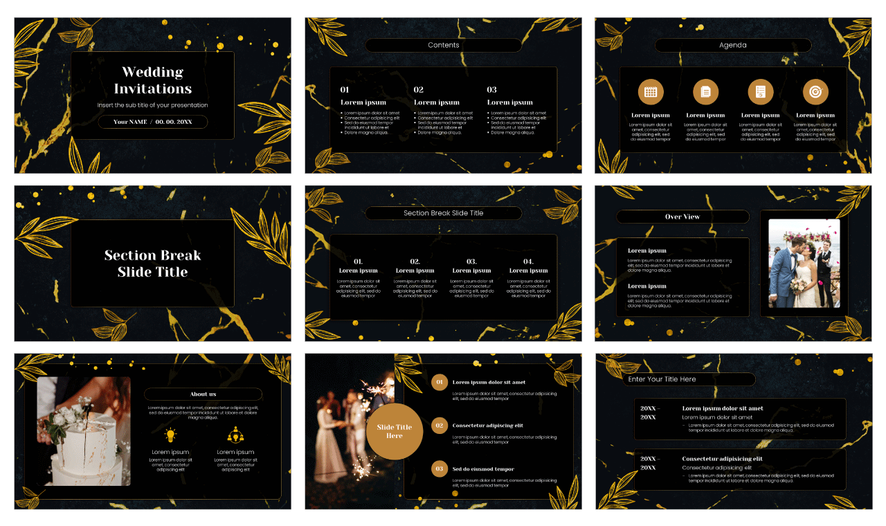 Wedding Invitations Free Google Slides Themes PowerPoint Templates