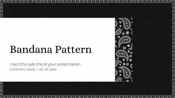 Bandana Pattern Free Google Slides Theme PowerPoint Templates