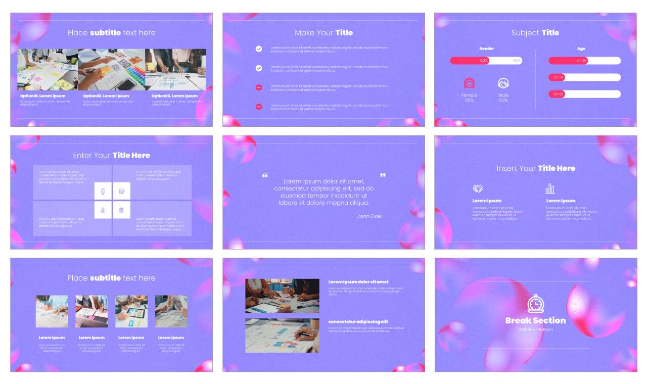 Bubble Workshop Free Google Slides Themes PowerPoint Templates