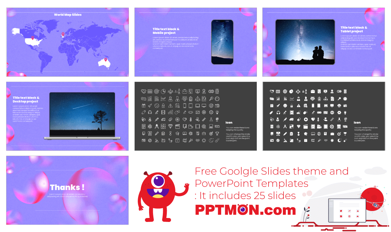 Bubbles Workshop Google Slides Theme PowerPoint Templates