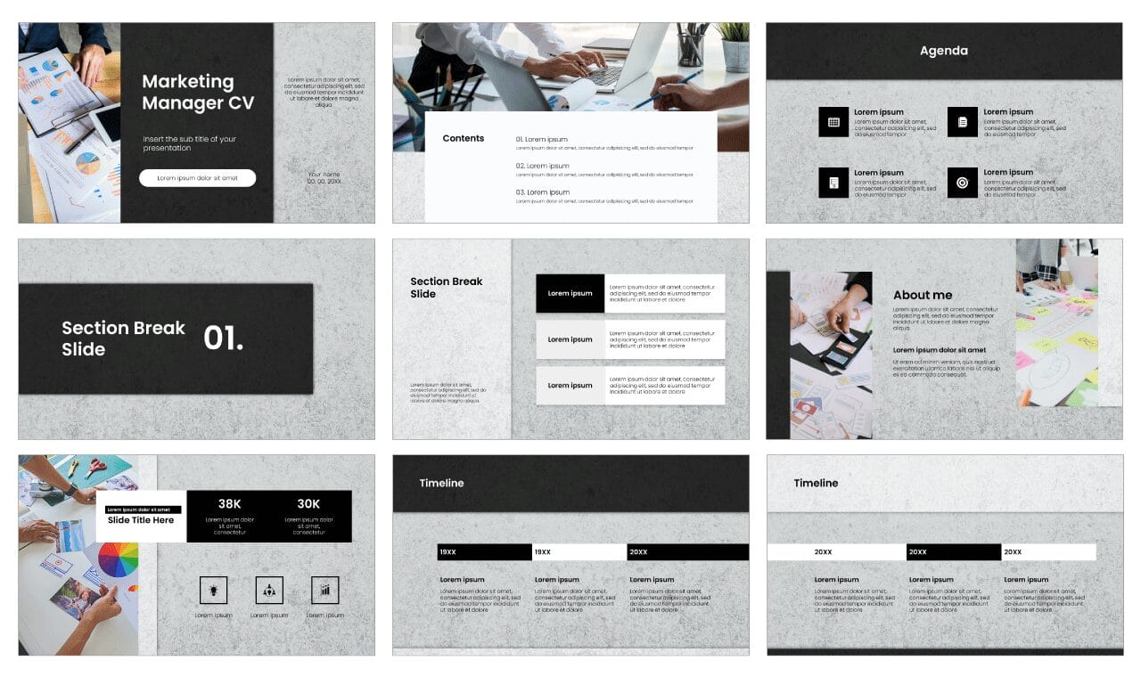 Business CV Free Google Slides Themes PowerPoint Templates