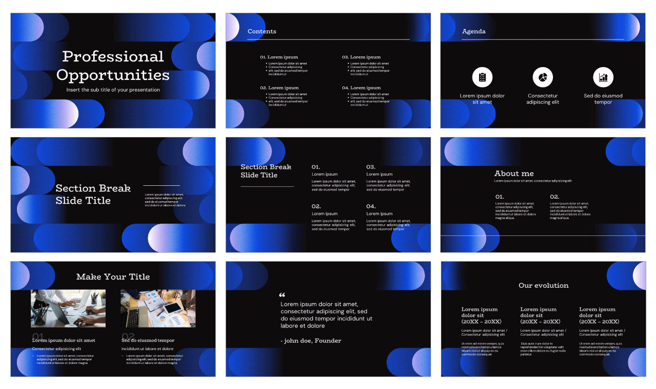 Business Professional Google Slides Themes PowerPoint Templates