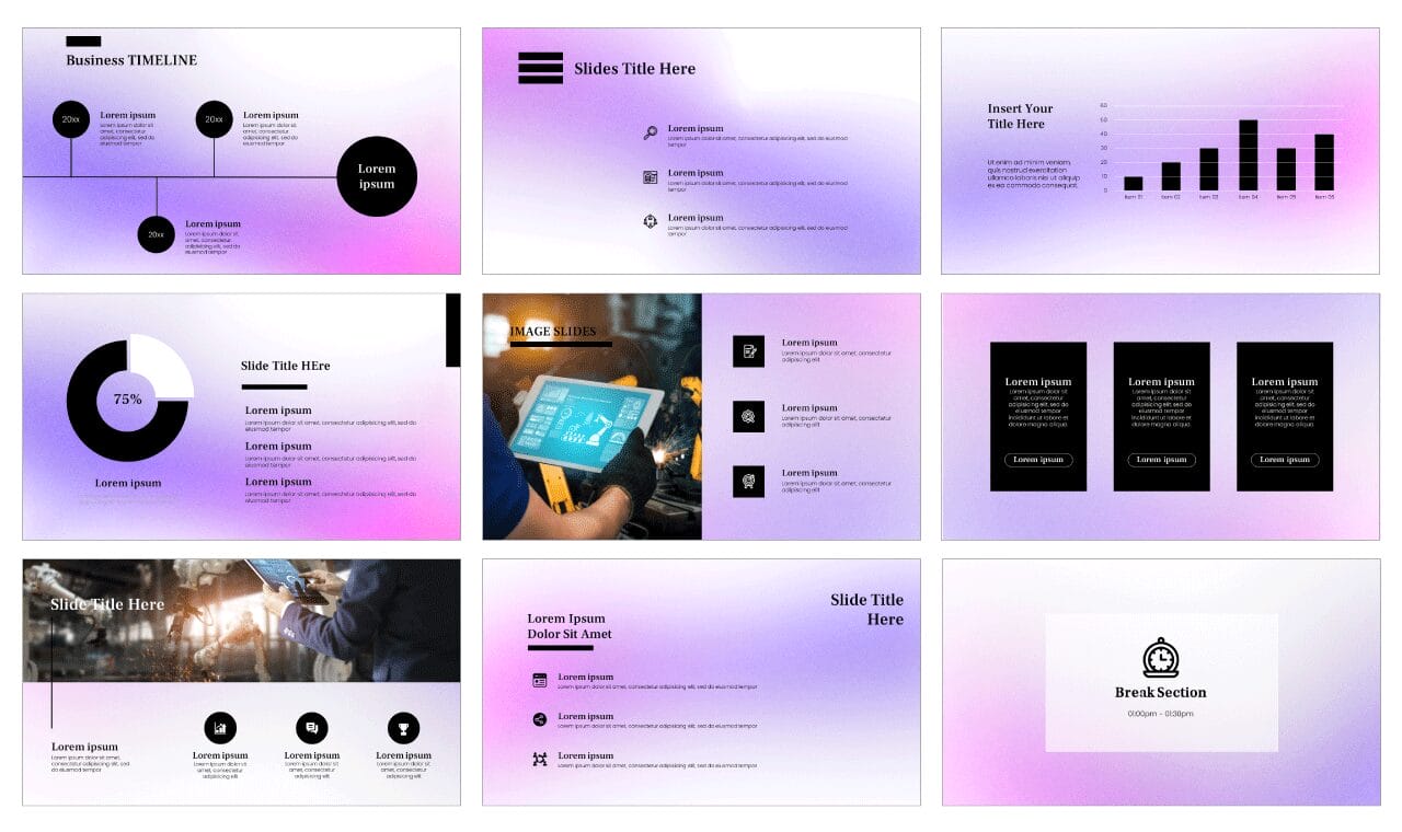 Creative Industries Google Slides Theme PowerPoint Templates