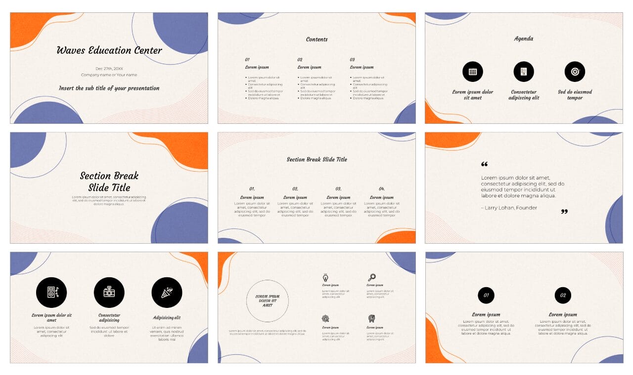 Education Center Free Google Slides Themes PowerPoint Templates