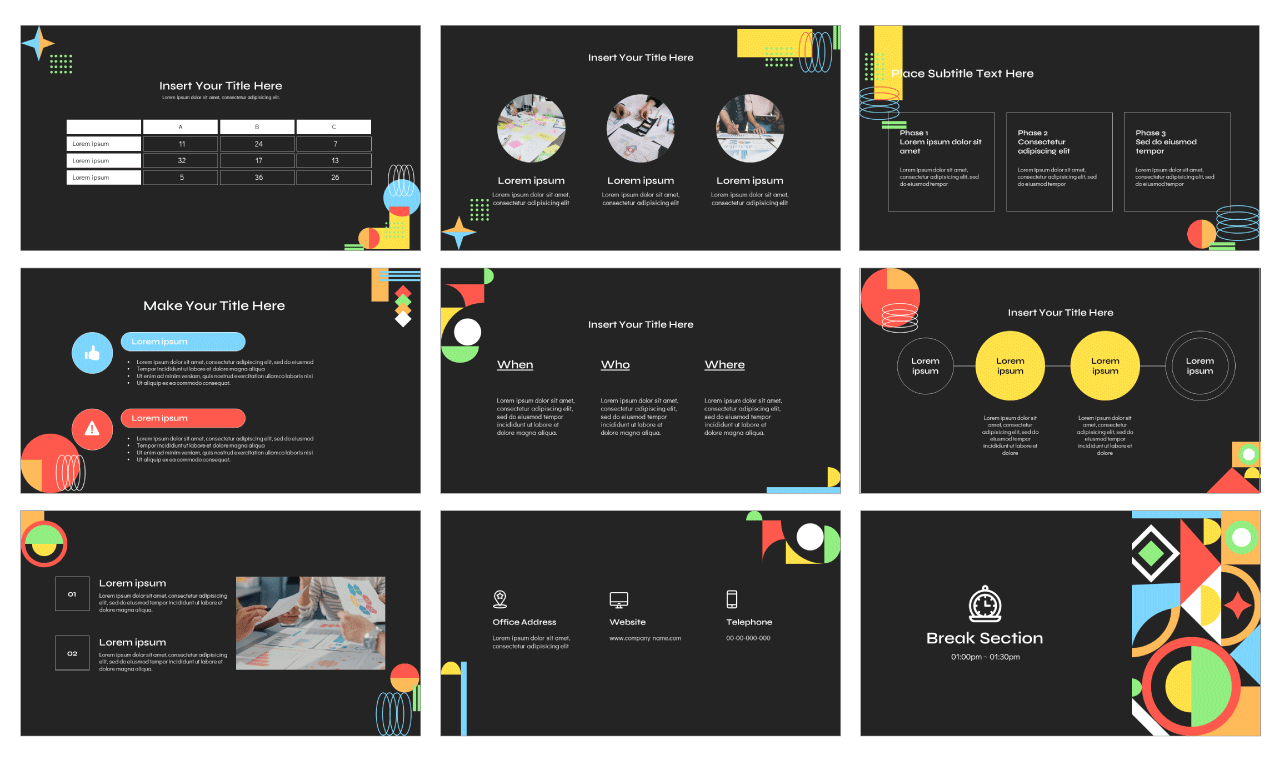 Geometric Business Free Google Slides Themes PowerPoint Templates