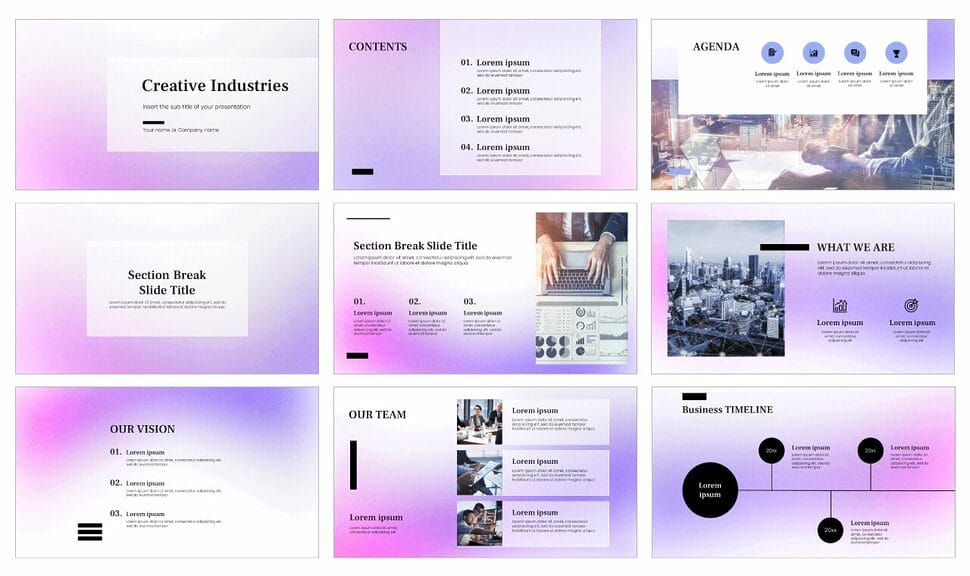 Creative Industries Google Slides Themes PowerPoint Templates