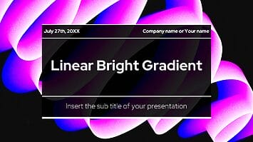 Linear Bright Gradient Google Slides Theme PowerPoint Templates