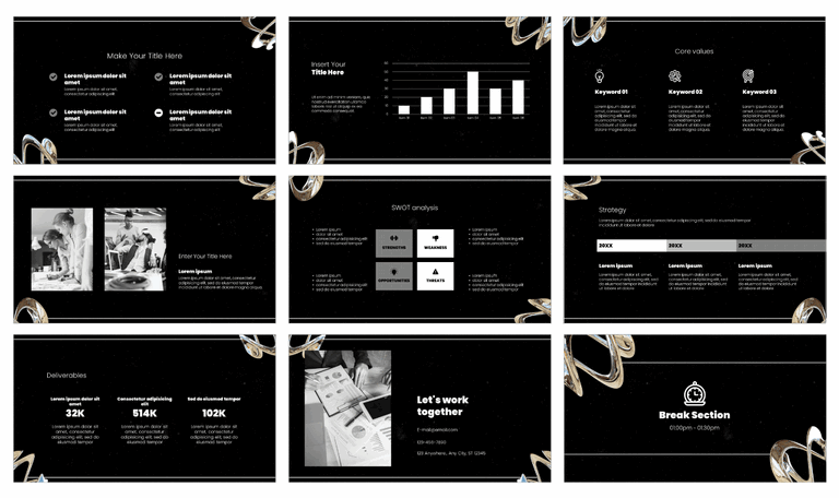 Modern Business Plan Google Slides Theme PowerPoint Template