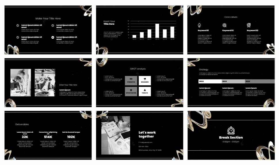 Modern Business Plan Google Slides Theme PowerPoint Template