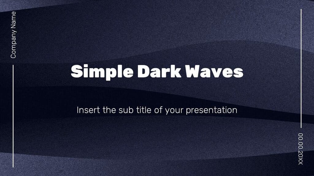 Minimal presentation - Free PowerPoint templates Google Slides theme