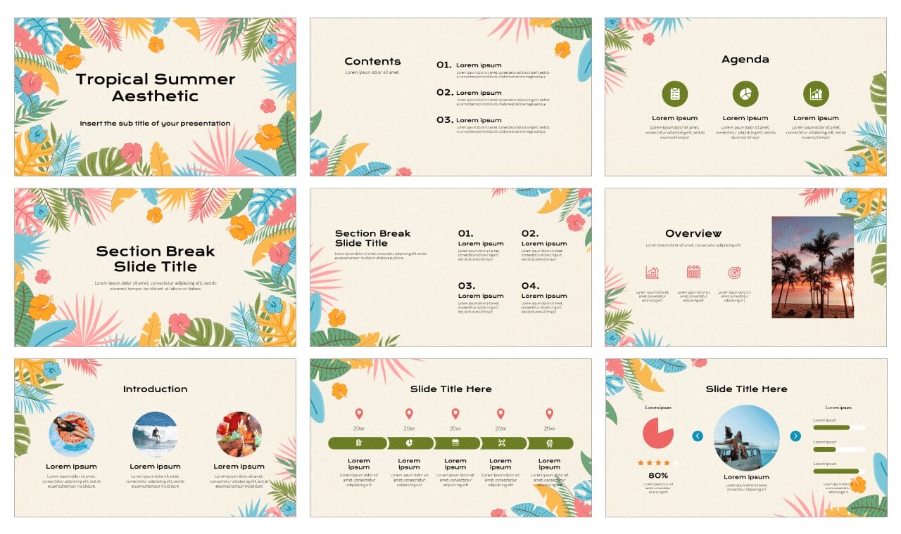 Summer Aesthetic Free Google Slides Themes PowerPoint Templates