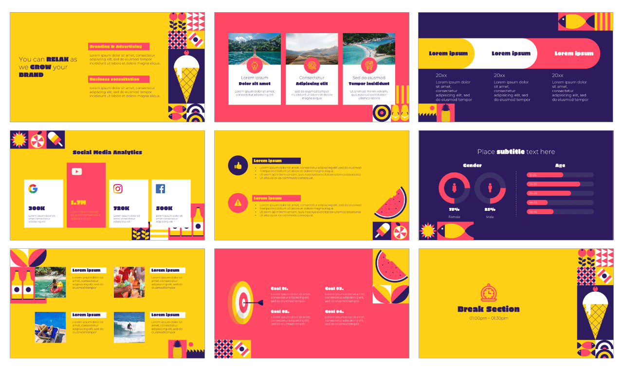 Summer Free Google Slides Themes PowerPoint Templates
