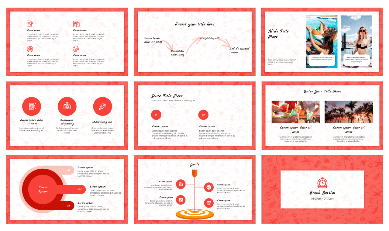Summer Pattern Free Google Slides Themes PowerPoint Templates
