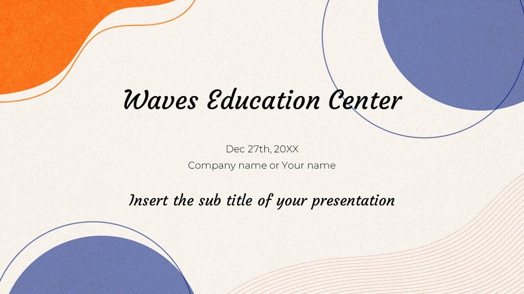 Education presentation - Free PowerPoint templates Google Slides theme