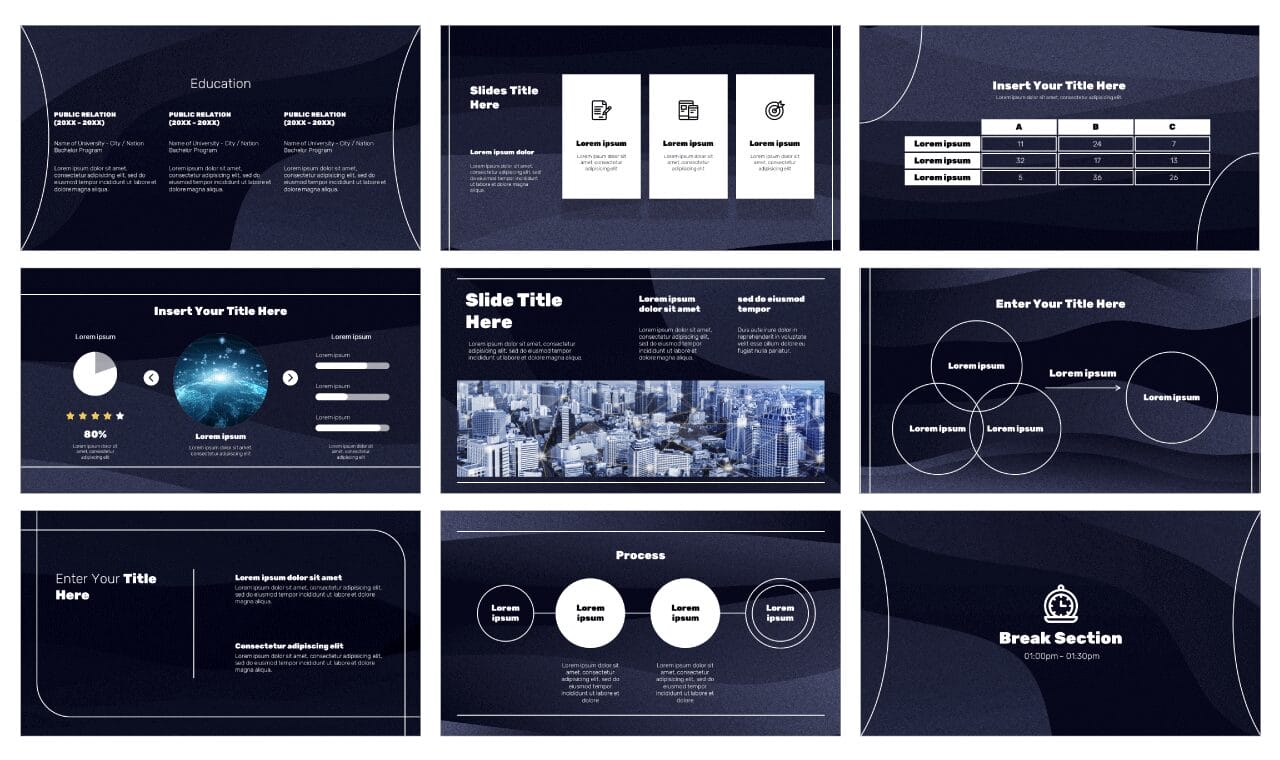 Waves Free Google Slides Themes PowerPoint Templates