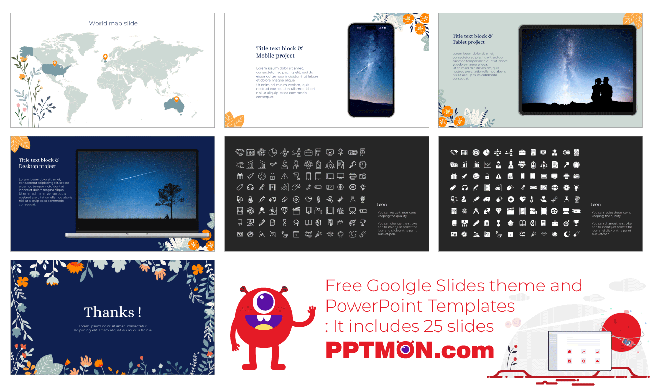 Beautiful Flower Free Google Slides Themes PowerPoint Templates