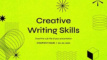 Creative Writing Skills Google Slides Theme PowerPoint Templates