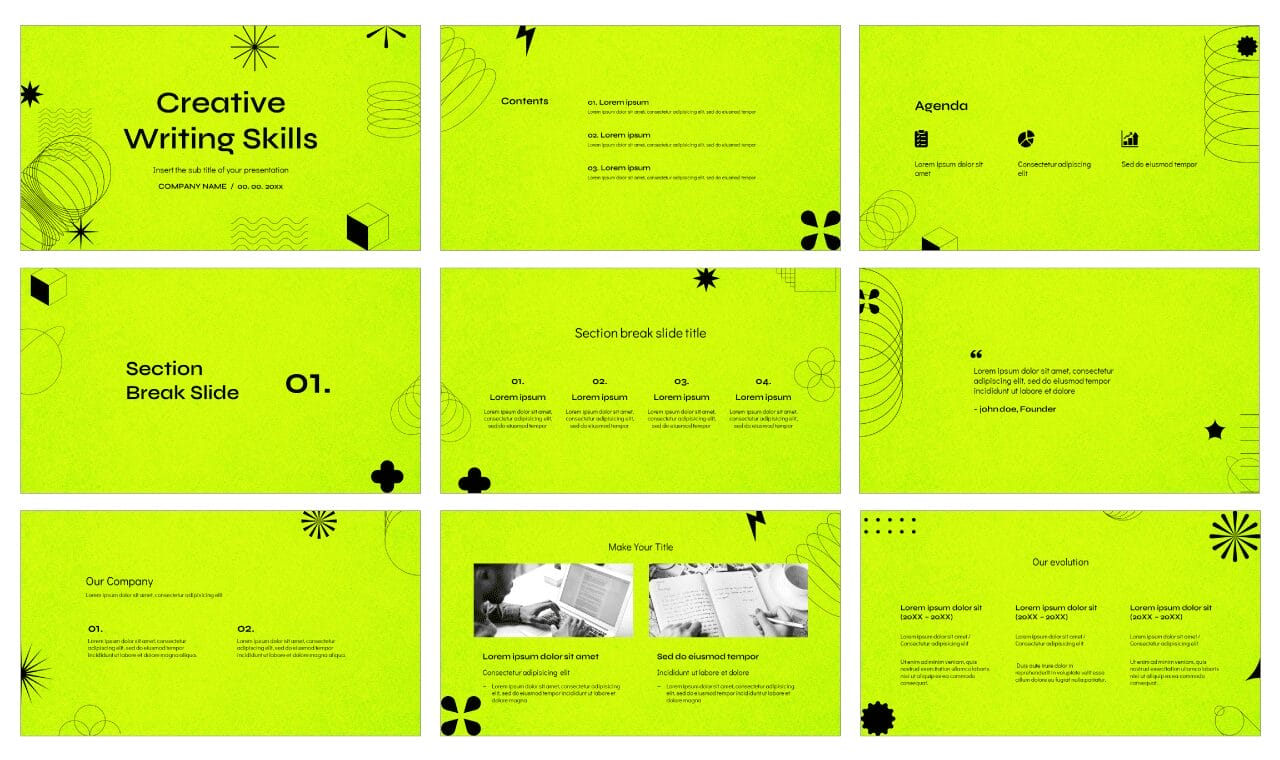 Creative Writing Workshop Google Slides Themes PowerPoint Templates