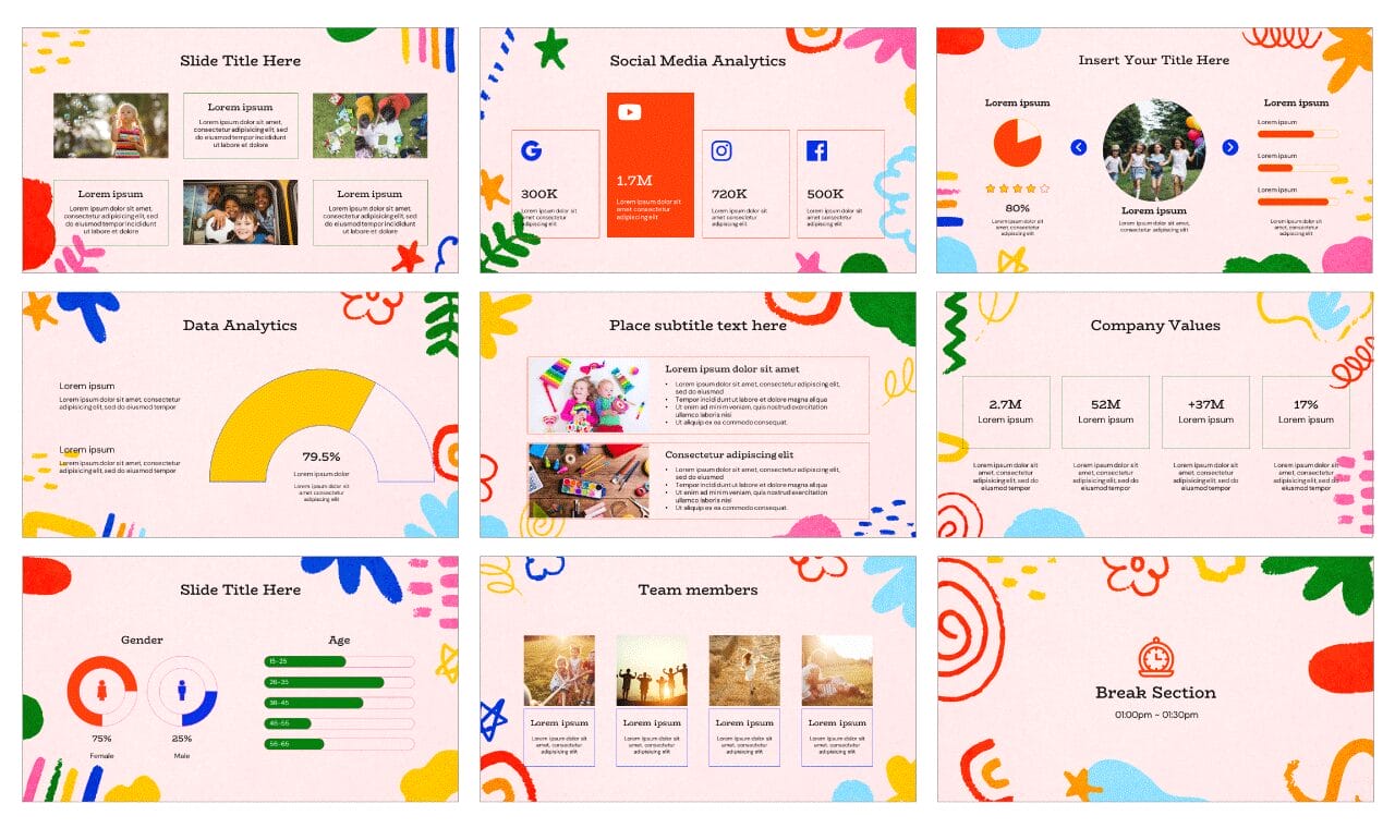 Creatives Memphis Free Google Slides Themes PowerPoint Templates