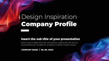 Design Inspiration Company Profile Google Slides PPT Templates