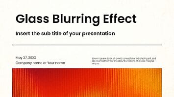 Glass Blurring Effect Google Slide Themes PowerPoint Templates
