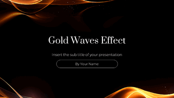 Gold Waves Effect Google Slides Themes PowerPoint Templates