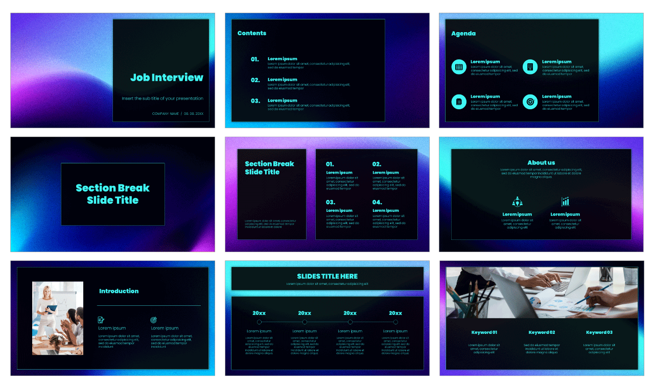 Job Interview Google Slides Themes PowerPoint Templates