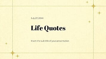 Life Quotes Free Google Slide Themes PowerPoint Templates