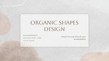 Organic Shape Design Google Slide Themes PowerPoint Template