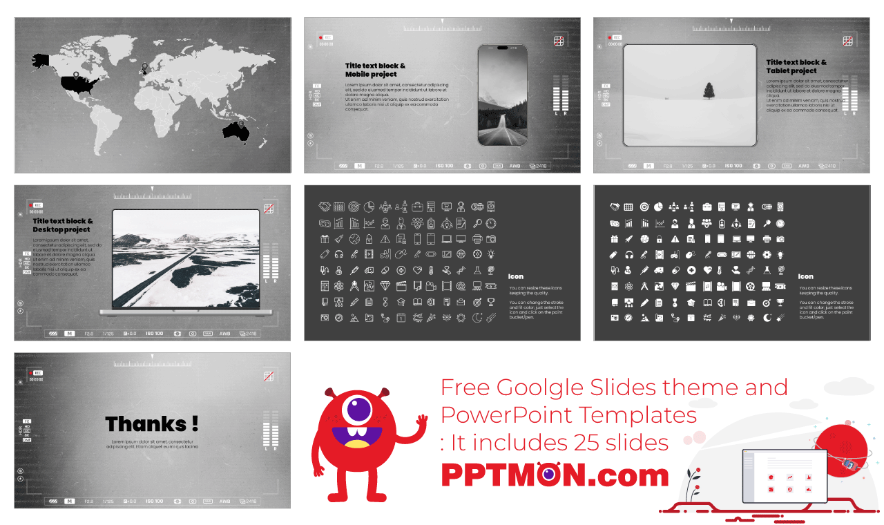 Photography Resume Free Google Slides Themes PowerPoint Templates