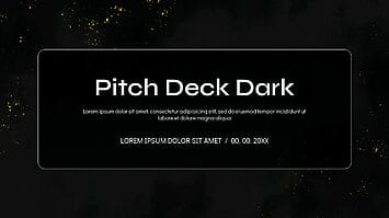 Pitch Deck Dark ver Google Slides Themes PowerPoint Templates