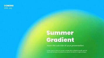 Summer Gradient Google Slides Themes PowerPoint Templates