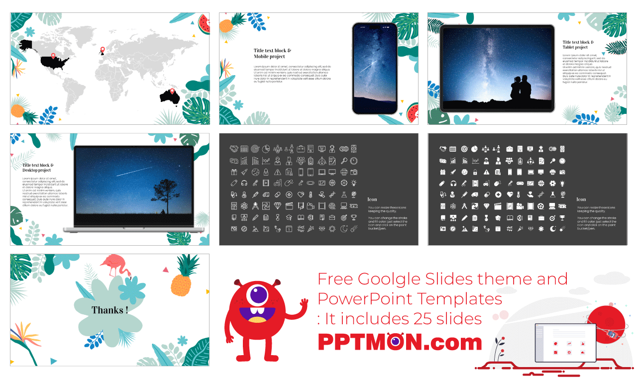 Summer Tropical Free Google Slides Themes and PowerPoint Templates