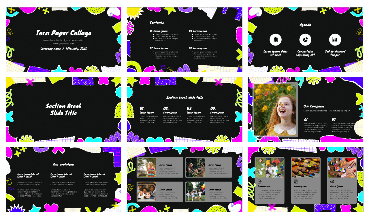 Torn Paper Free Google Slides Themes PowerPoint Templates
