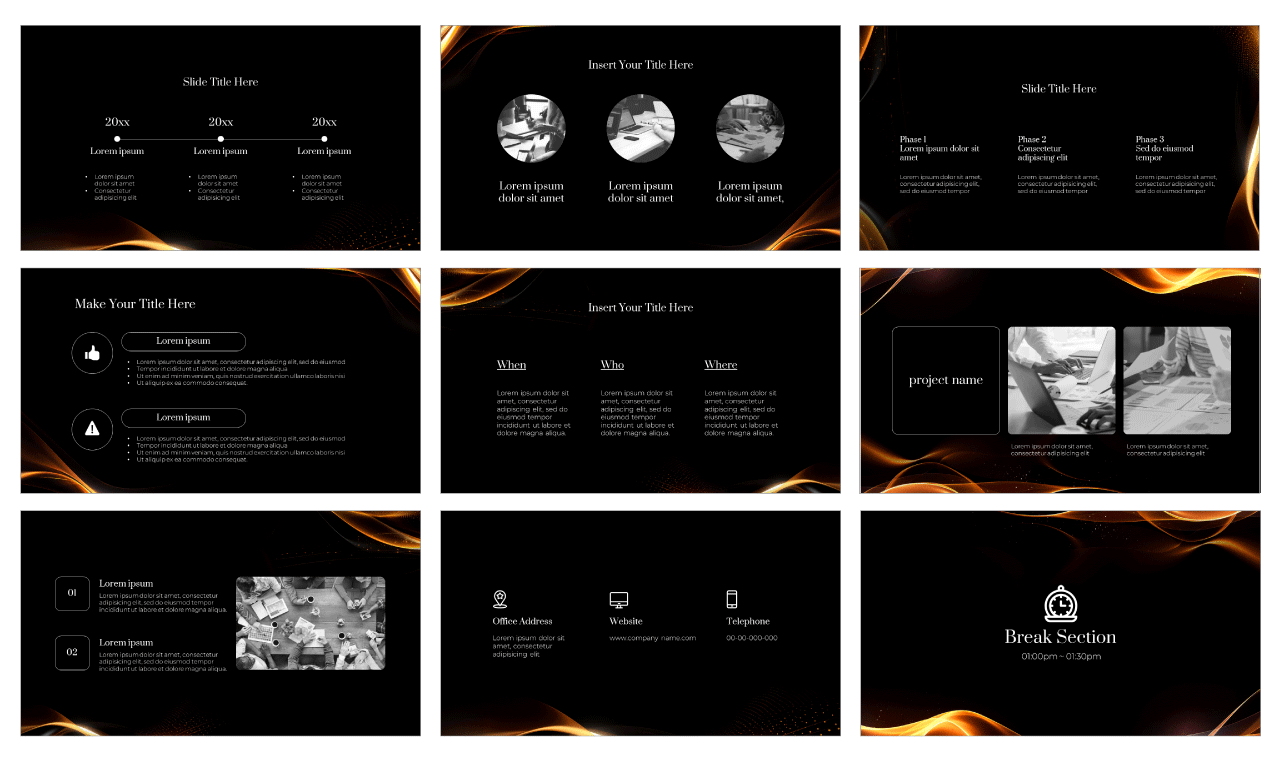 Waves Effect Free Google Slides Themes PowerPoint Templates