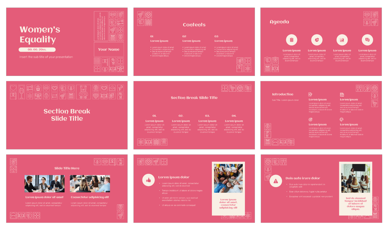 Women's Equality Day Google Slides Themes PowerPoint Templates